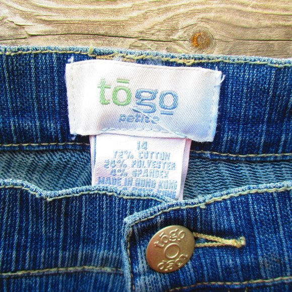 Vintage Light Wash Ribbed Jeans 14P Hudson's Bay - Picture 6 of 9